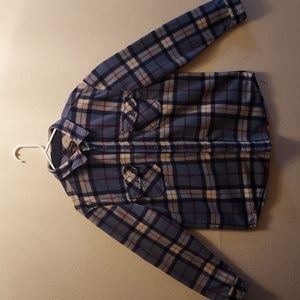Freedom Foundry Mens Lightweight Plush Plaid Fleece Shirt